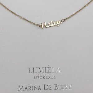 Lumiela "HALEY" Personalized Gold Plated Dainty Necklace